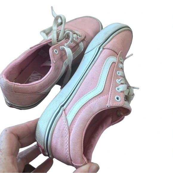 Van Pink Old Skool Sneakers Lace up size 3.5 - Picture 8 of 9
